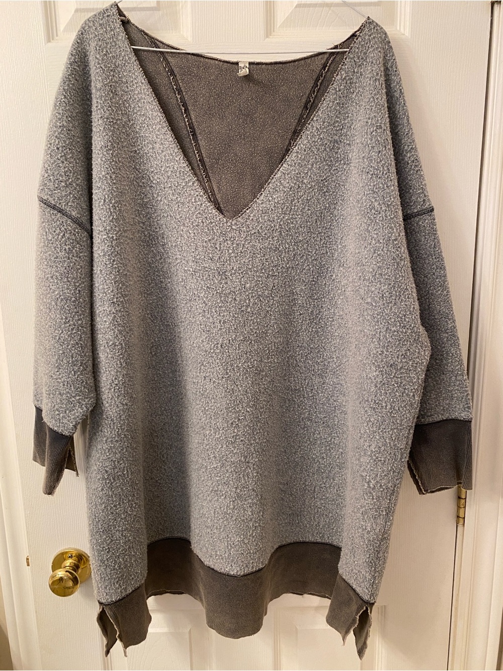 FREE PEOPLE Oversized Fleece Sweatshirt